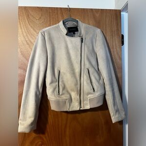 Banana Republic Faux Suede Moto Jacket